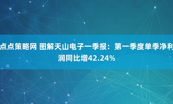 点点策略网 图解天山电子一季报：第一季度单季净利润同比增42.24%