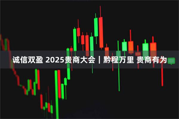诚信双盈 2025贵商大会｜黔程万里 贵商有为